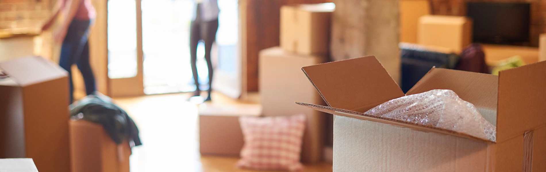 Moving boxes in a home